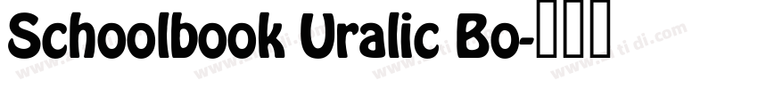 Schoolbook Uralic Bo字体转换